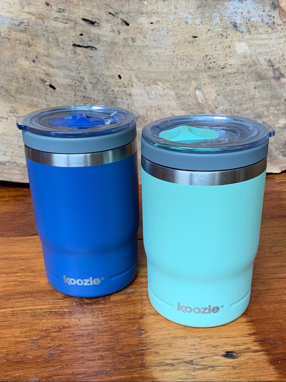 ☕️ New Set of 2 Stainless Steel Koozie Insulated Tumbler - Blue & Mint